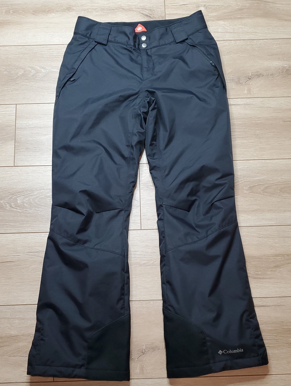 Womens Columbia Omni Tech Black Snow Pants Size M Regular